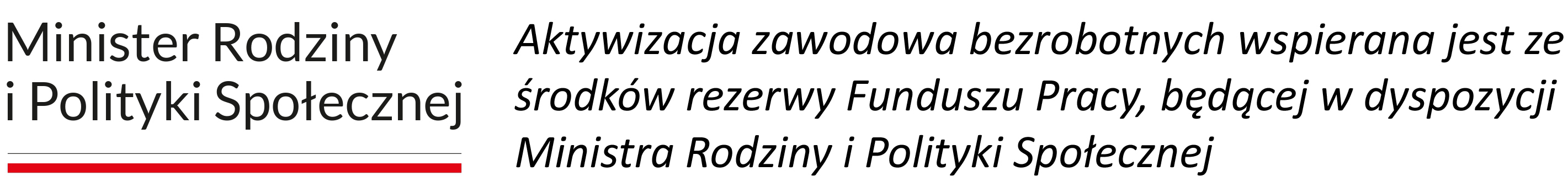 Logo Ministerstwa Pracy i Polityki Społecznej