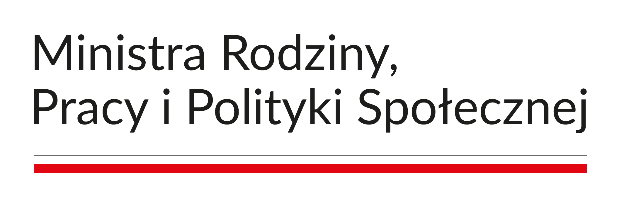 Logo Ministra Rodziny, Pracy i Polityki Społecznej