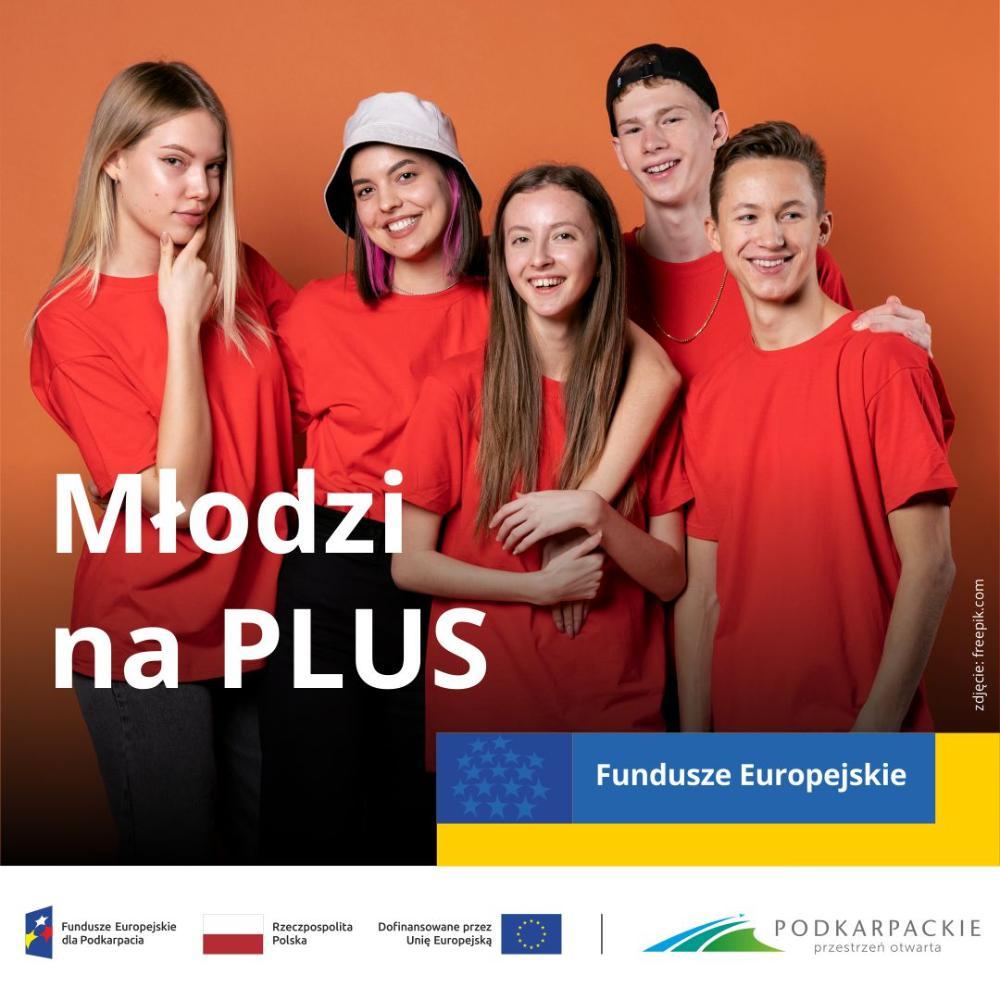 Baner projektu „MŁODZI NA PLUS” 2026 